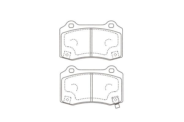 KAVO PARTS Piduriklotsi komplekt,ketaspidur BP-3050